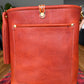 Bennett Bucket in Brick Bison Full Grain Leather w/Candy Strap