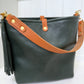 Hobo Bucket in Evergreen Vachetta
