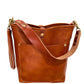 Bennett Bucket in Brown Italian Veg-Tan