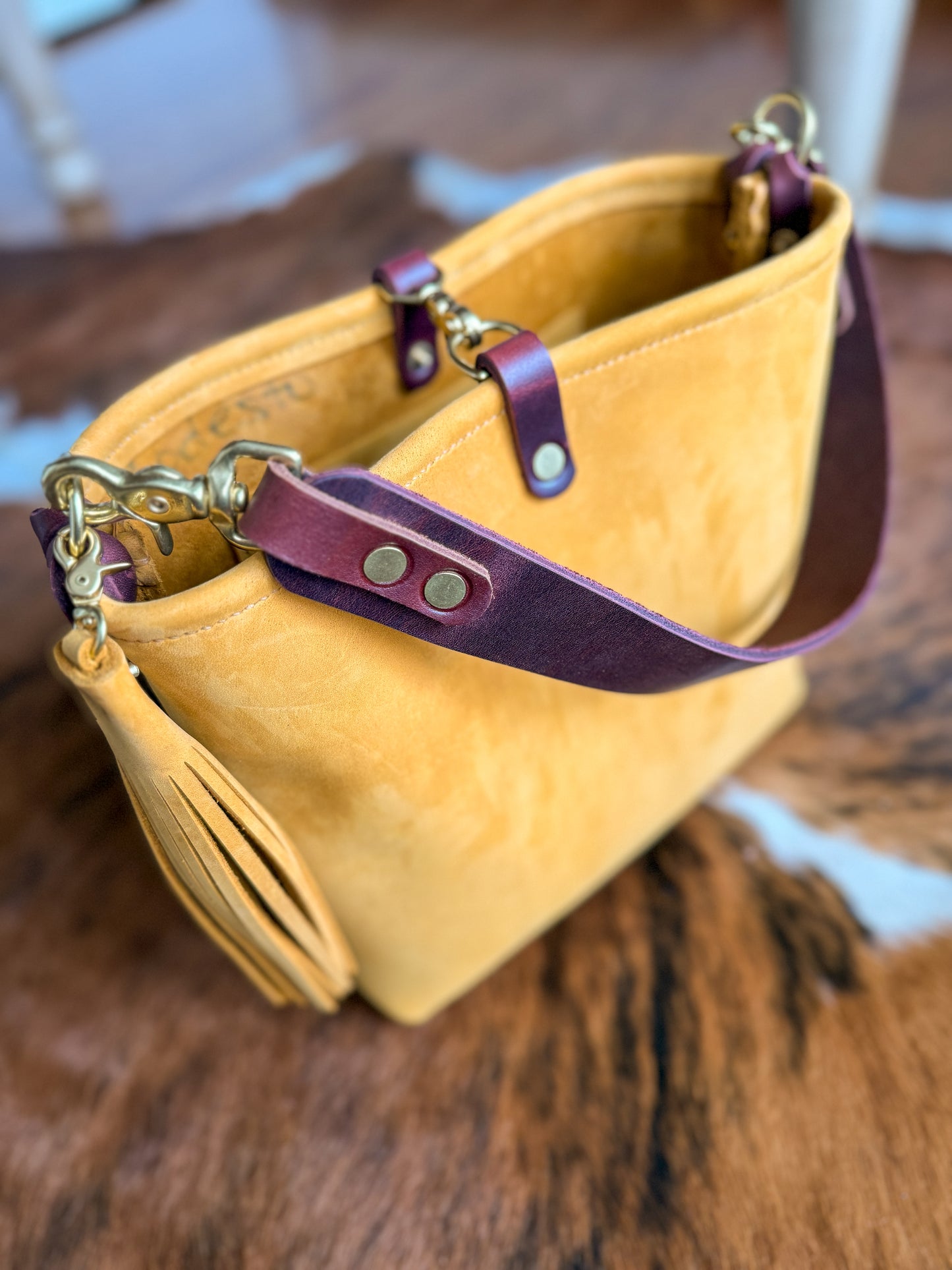 Hobo Bucket in Wheat Modesto Horween Leather