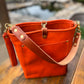Bennett Bucket in Mandarin Vachetta