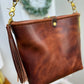 Hobo Bucket in Horween Brown Nut Dublin w/Candy Strap