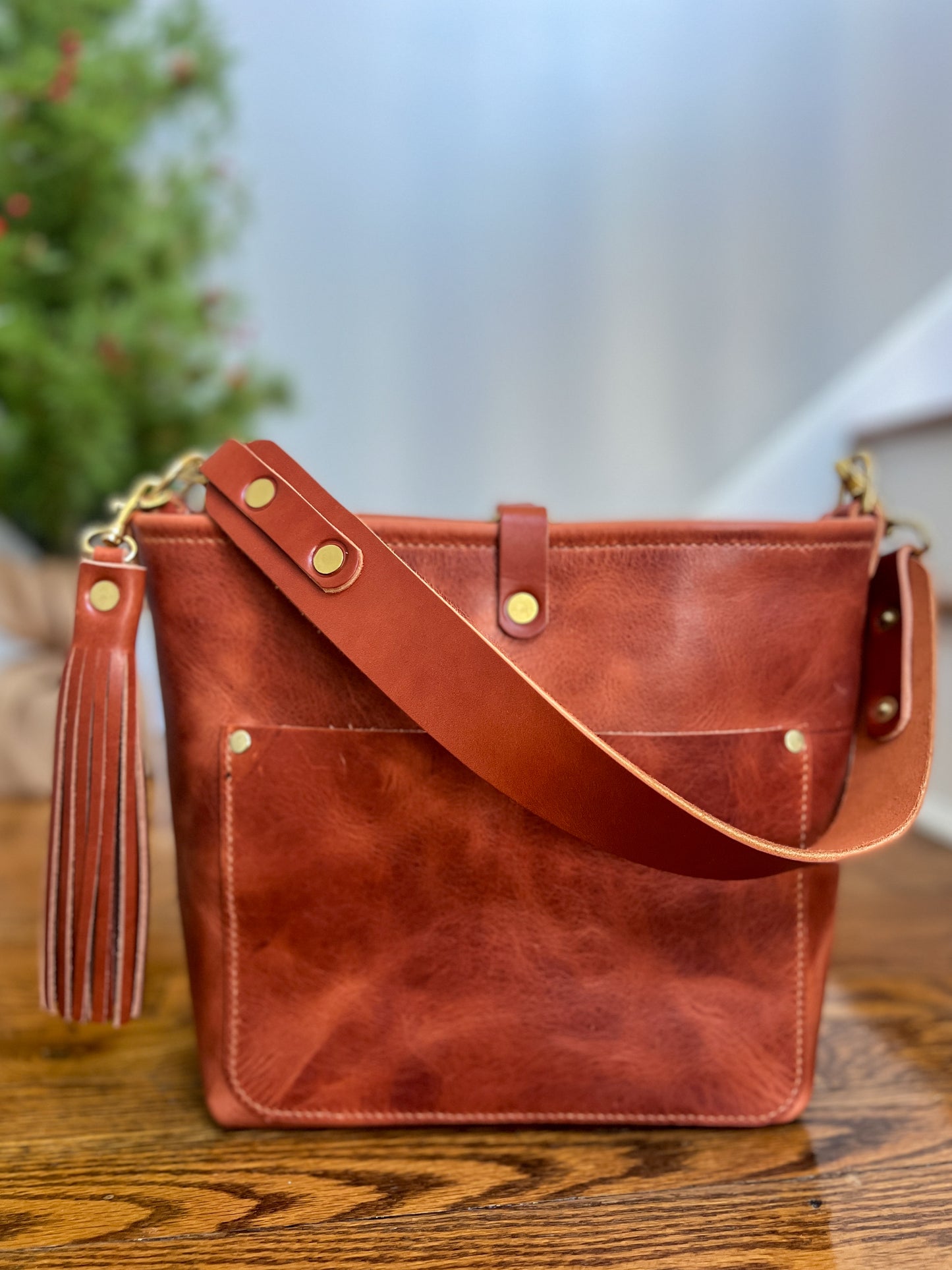 Bennett “shorty” Bucket in English Tan Derby Horween