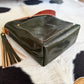 Bennett Bucket in Pine Cuoio Italian Leather