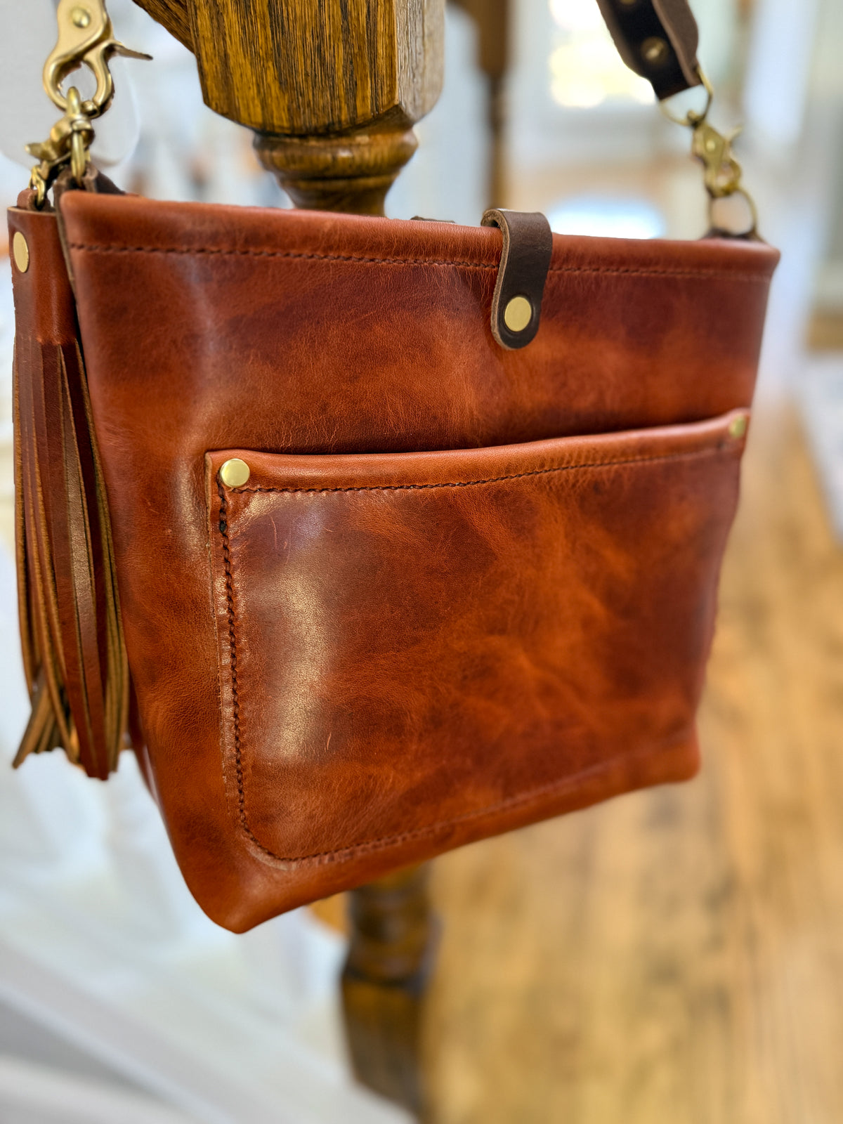 Bennett “shorty” Bucket in Horween English Tan