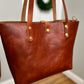 Medium Tote in Cherry Veg Tan