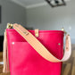 Bennett “shorty” Bucket in Bright Pink Italian Vachetta