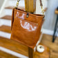 Bennett Bucket in Miel Cuoio Italian Leather