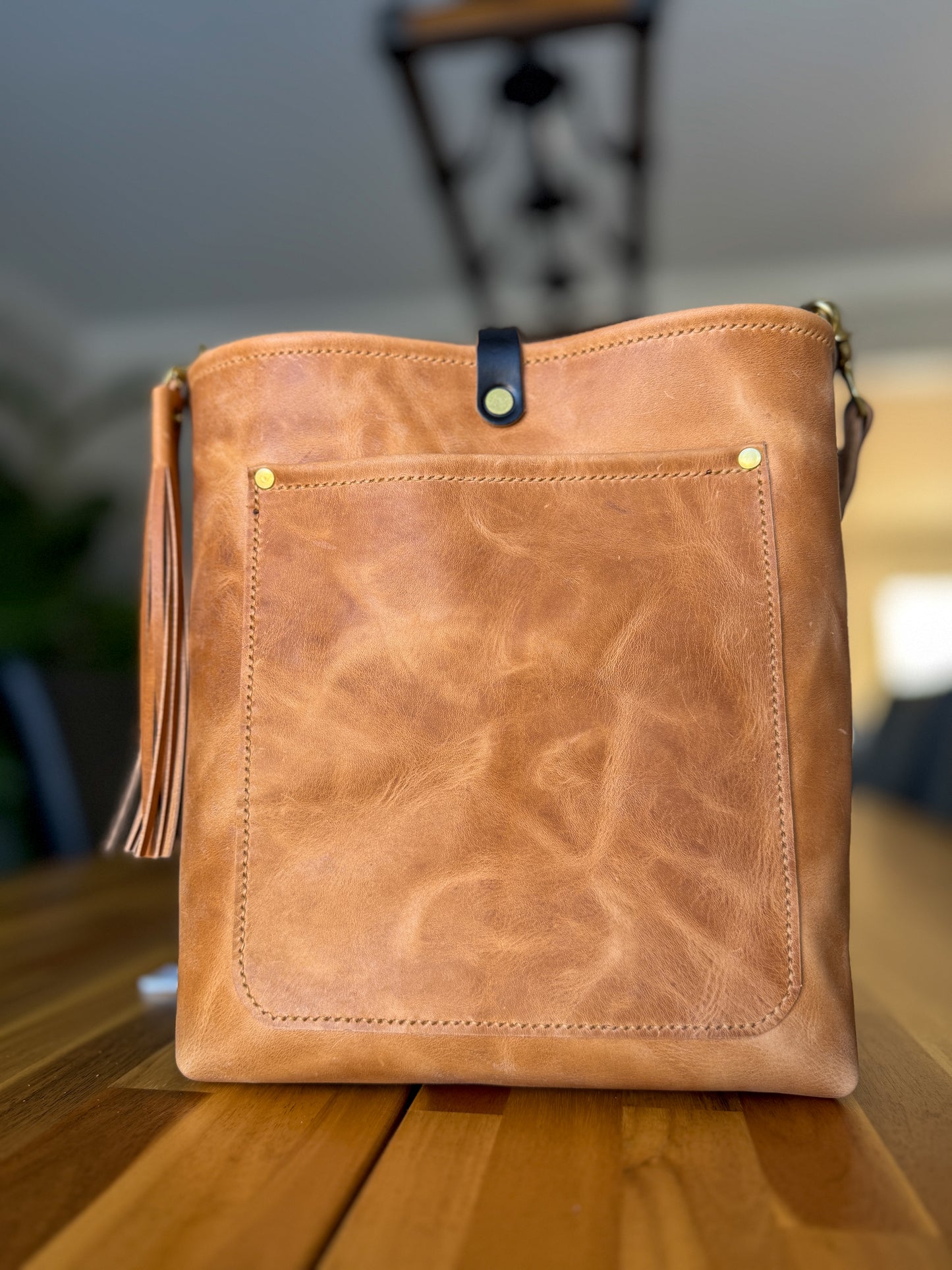 Bennett Bucket in Light Natural Derby Horween