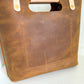 Utility Tote in Tobacco and Vachetta Leather