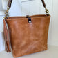 Hobo Bucket in Light Natural Horween Derby