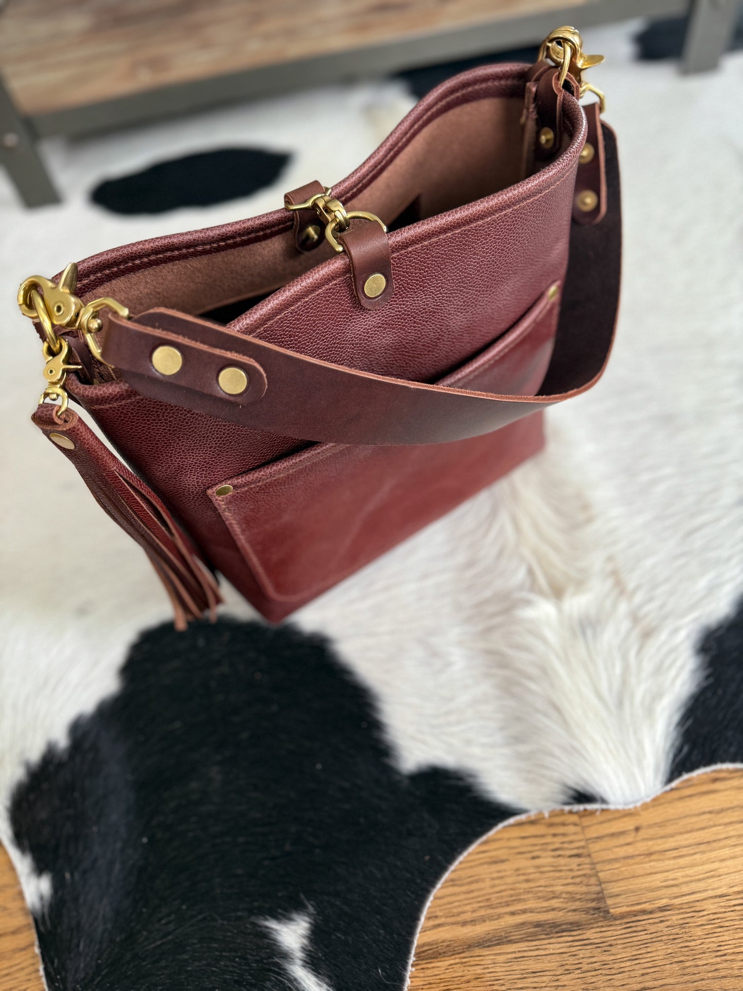 Bennett “shorty” Bucket in Horween Montana Chocolate