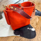 Hobo Bucket in Mandarin Vachetta