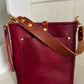 Bennett Bucket in Mulberry Veg Tan Italian Leather