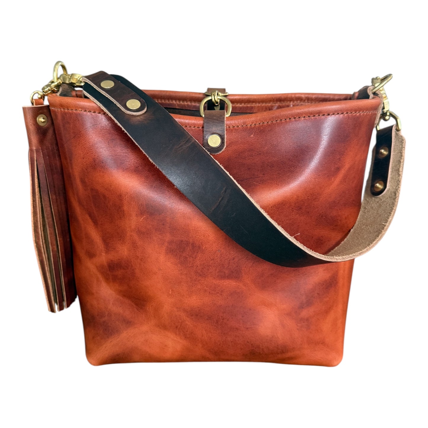 Hobo Bucket in Horween English Tan
