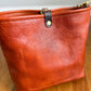 Hobo Bucket in Dark Ginger Vachetta