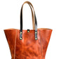 Large Shopper Tote in Horween English Tan Derby Leather