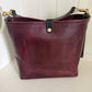 Hobo Bucket in Plum Noir Horween Horse Leather