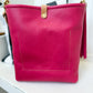 Bennett Bucket in Fuscia Vachetta (non-milled)
