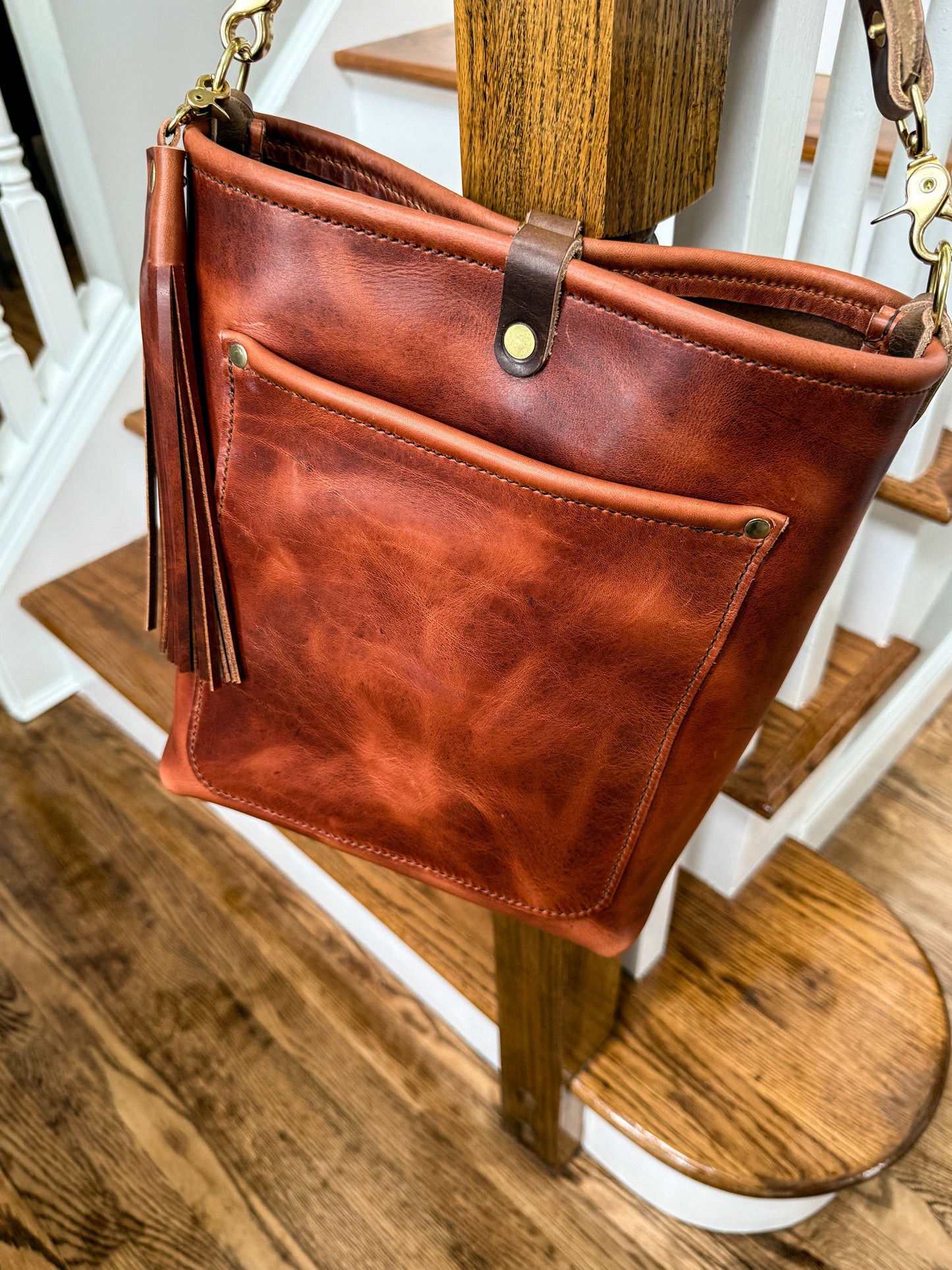 Bennett Bucket in Horween English Tan Derby