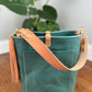 Bennett Bucket in Aqua Pearl Horween