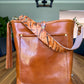 Bennett Bucket in Miel Cuoio Italian Leather w/Candy Strap