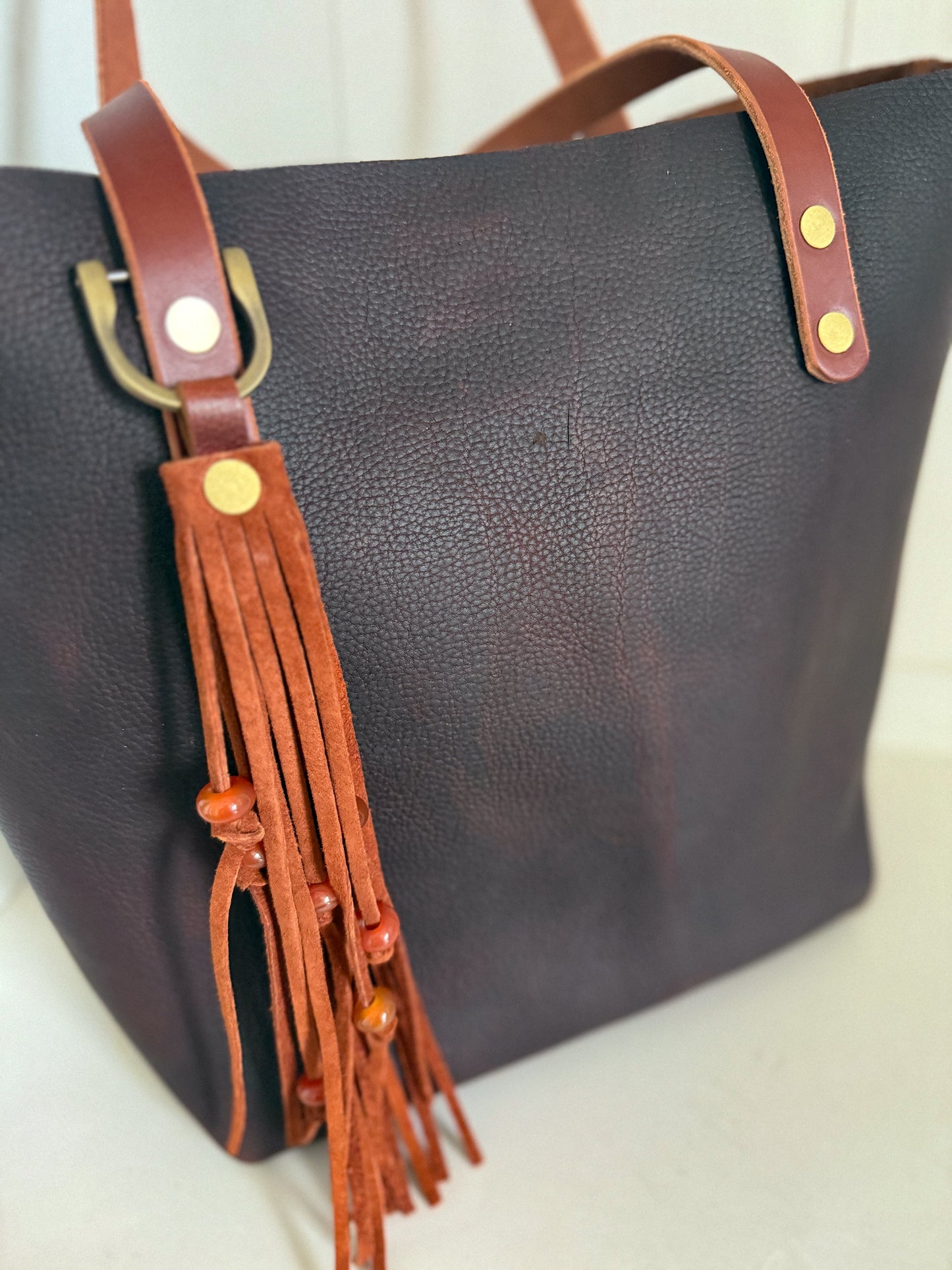 Classic Tote in Espresso Kodiak Full Grain Leather