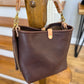 Hobo Bucket Horween Chocolate Full Grain Leather