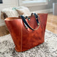 Large Shopper Tote in Horween English Tan Derby Leather