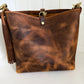 Hobo Bucket in Old Soul Full Grain Leather