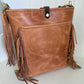 Western Bennett Bucket in Horween Natural Derby w/fringe