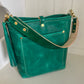 Bennett Bucket in Teal Full Grain Leather