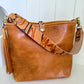 Hobo Bucket in Italian Honey Saffron Vegetable Tan w/Candy Strap