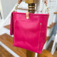 Bennett Bucket in Fuscia Vachetta (non-milled)