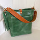 Bennett Bucket in Shamrock Green Full Grain Leather