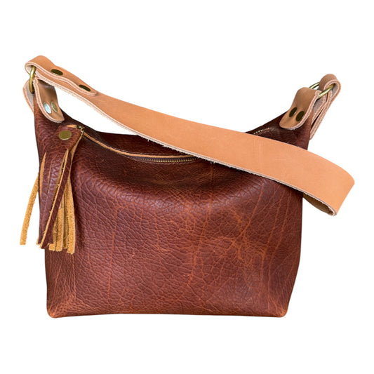 NEW Heidi Hobo Sling in Maple Cherry Shrunken Bison