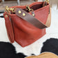 Hobo Bucket in Chestnut Full Grain Bison Leather