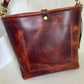 Hobo Bucket in Horween Brown Nut Dublin w/Candy Strap