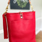 Bennett Bucket in Ruby Vachetta