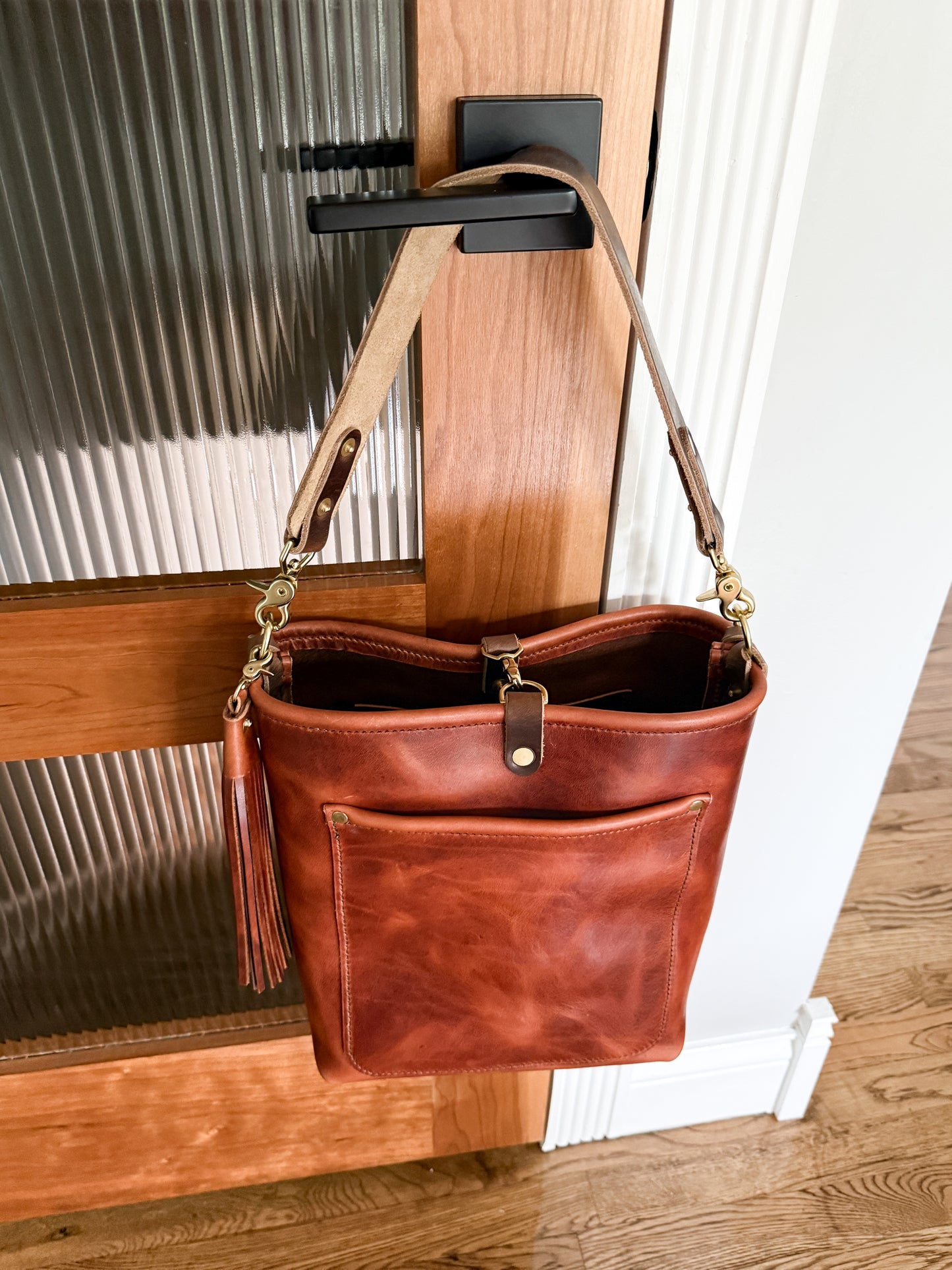 Bennett Bucket in Horween English Tan Derby