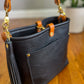 Bennett “shorty” Bucket in Horween Black Pebbled Leather