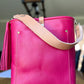 Bennett Bucket in Fuscia Vachetta (non-milled)