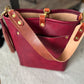 Bennett Bucket in Mulberry Veg Tan Italian Leather