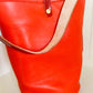 O Ring Bucket Bag in Mandarin Vachetta