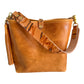 Hobo Bucket in Italian Honey Saffron Vegetable Tan w/Candy Strap