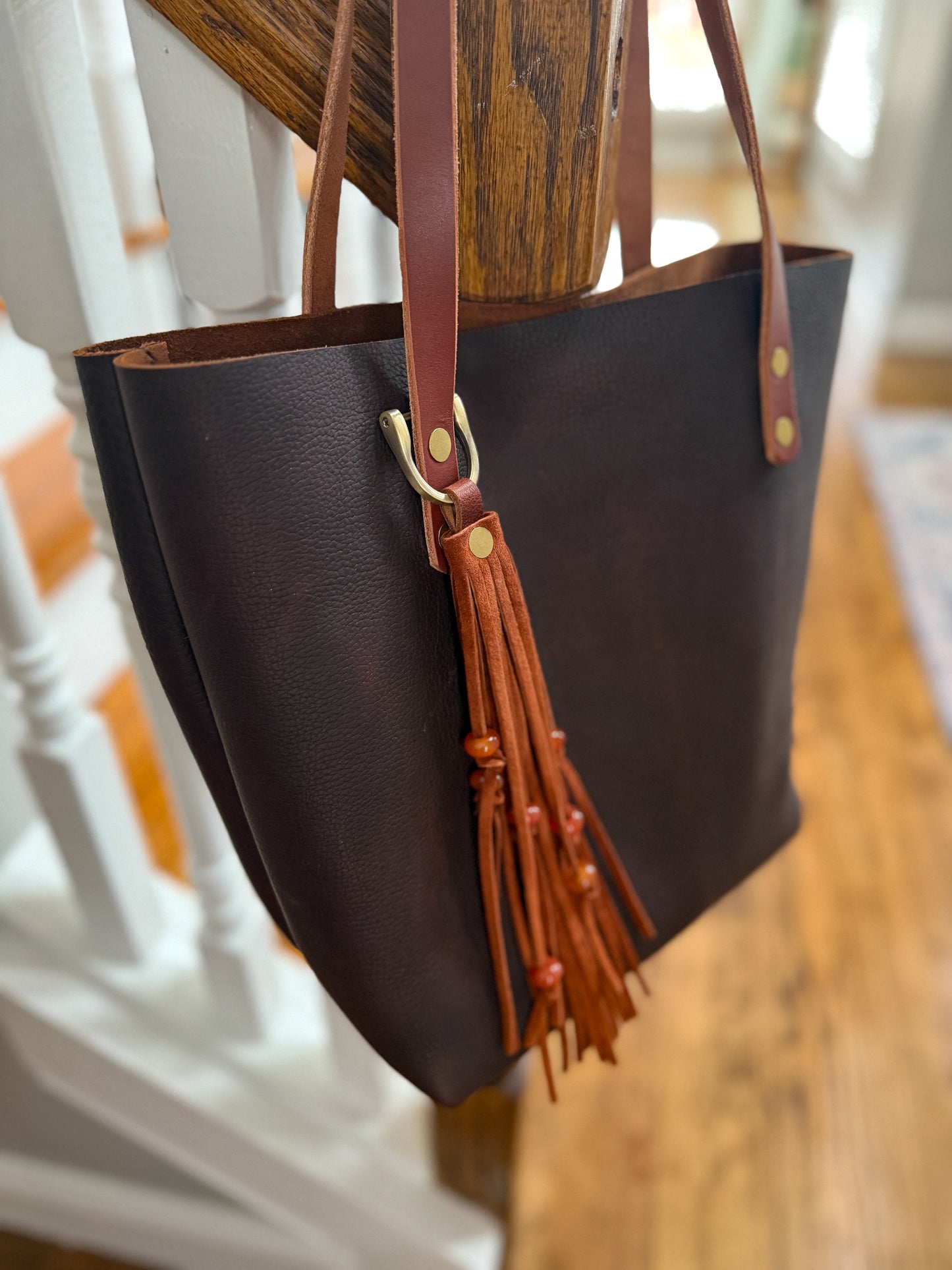 Classic Tote in Espresso Kodiak Full Grain Leather