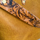 Hobo Bucket in Goldenrod Full Grain Bison w/Candy Strap