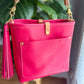 Bennett “shorty” Bucket in Fuscia Vachetta (non-milled)