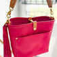 Bennett “shorty” Bucket in Fuscia Vachetta (non-milled)