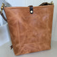 Western Bennett Bucket in Horween Natural Derby w/fringe